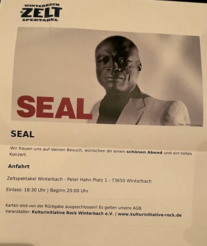 Seal tickets winterbach - seal,