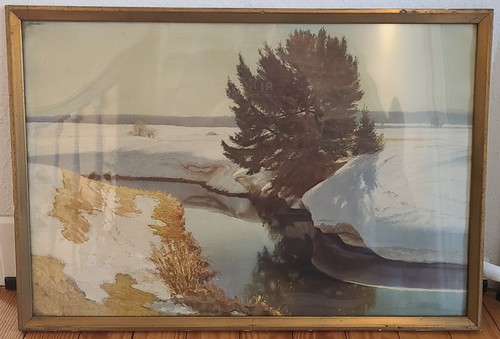 Historisches bild bachlauf im - "bachlauf,
