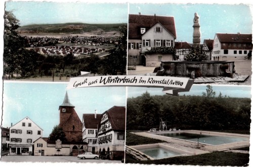 Winterbach 4 bilder - ak,