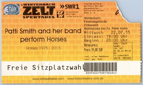 Patti smith ticket 2015 tour - smith,